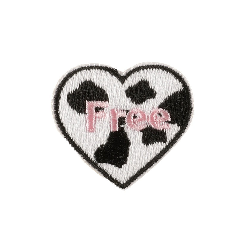 Herz XS Stickerei Selbstklebend Patch Sticker Motivwahl 4er 8er 16er Set DIY Handyhülle