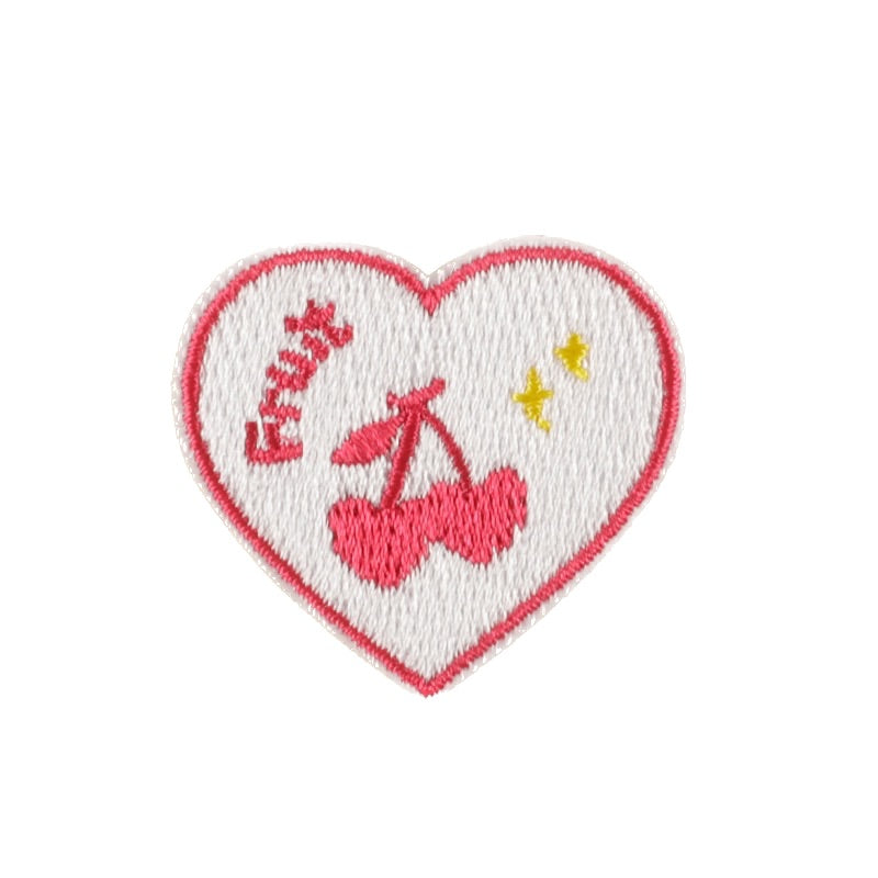 Herz XS Stickerei Selbstklebend Patch Sticker Motivwahl 4er 8er 16er Set DIY Handyhülle