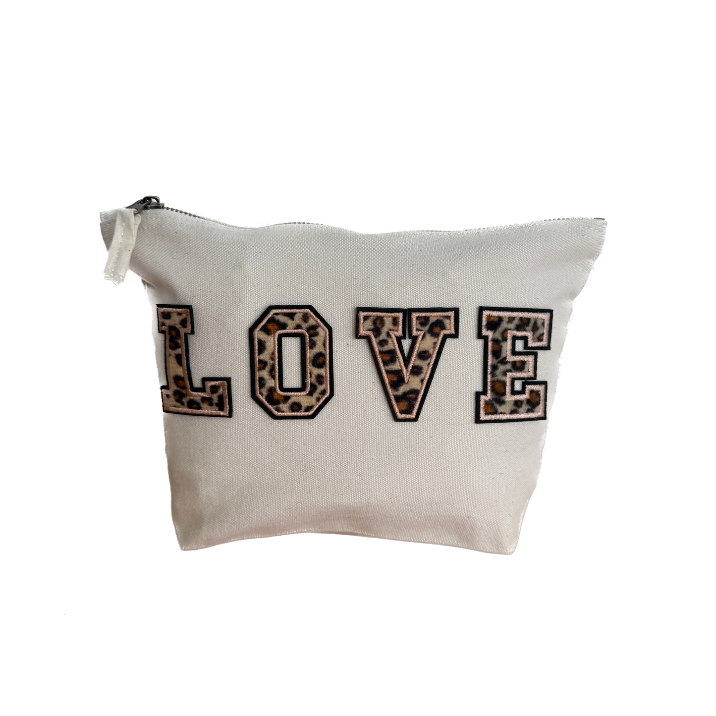 Muttertag Geschenk Mama Tasche Canvas LOVE Leo Kosmetiktasche Geschenkidee