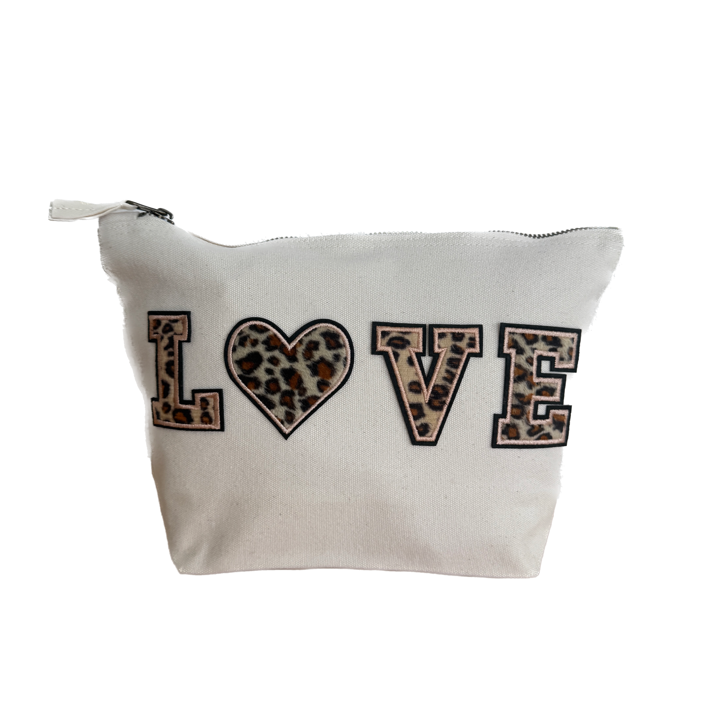 Muttertag Geschenk Mama Tasche Canvas LOVE Leo Kosmetiktasche Geschenkidee