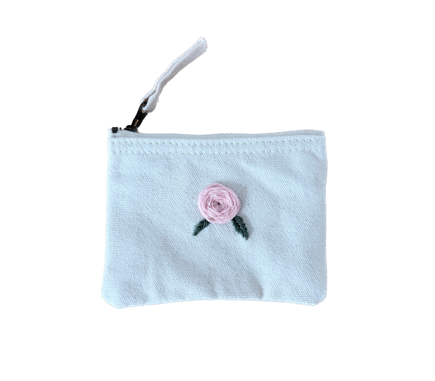 Handgestickte Baumwoll-Geldbörse XS – Herz, Stern, Blume uvm. – Unikat & Geschenk