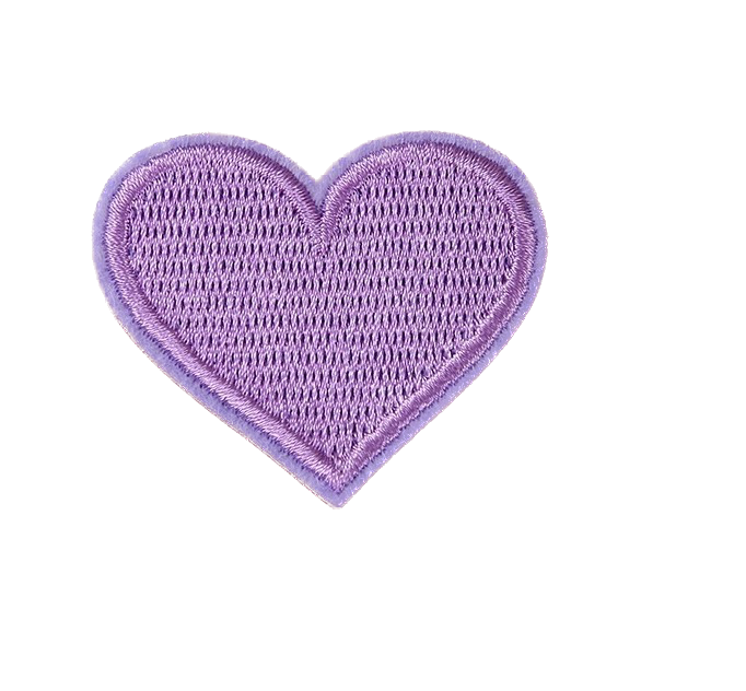 Herz Patches Applikation Aufnäher – Aufbügeln, DIY Bekleidung Taschen Deko