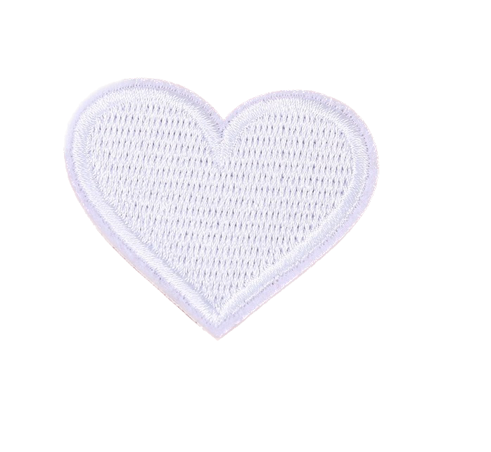 Herz Patches Applikation Aufnäher – Aufbügeln, DIY Bekleidung Taschen Deko