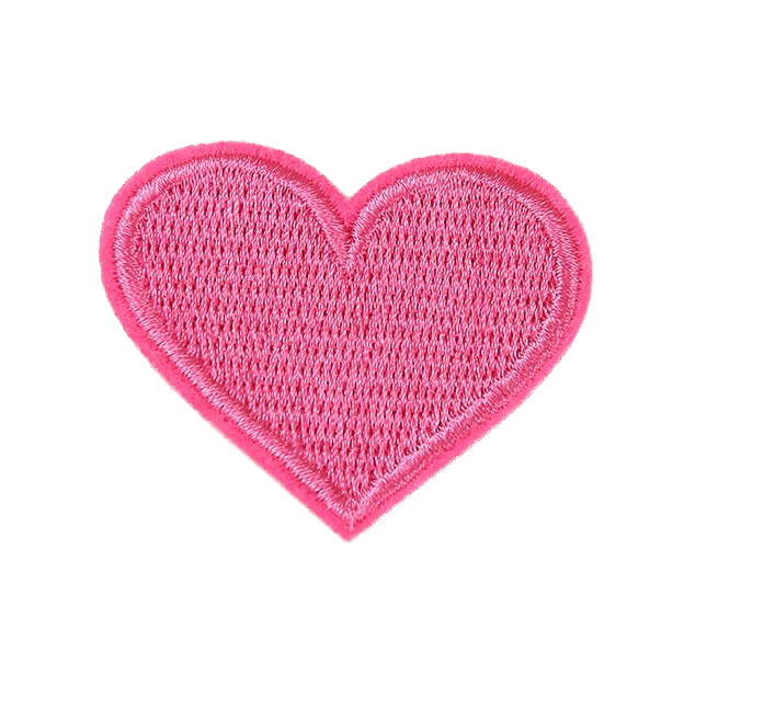 Herz Patches Applikation Aufnäher – Aufbügeln, DIY Bekleidung Taschen Deko