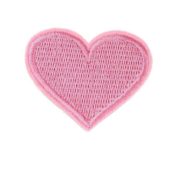 Herz Patches Applikation Aufnäher – Aufbügeln, DIY Bekleidung Taschen Deko
