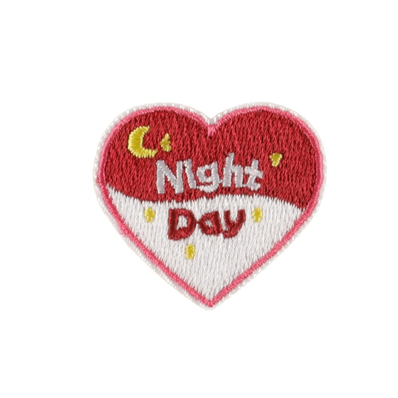 Herz XS Stickerei Selbstklebend Patch Sticker Motivwahl 4er 8er 16er Set DIY Handyhülle