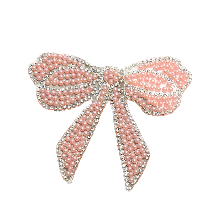 Strassstein Schleife-Aufnäher-Aufbügeln für DIY Kleidung Schuhe Taschen