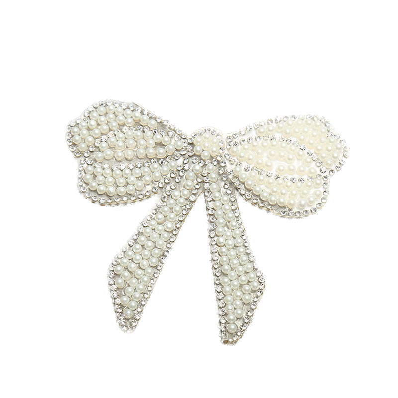 Strassstein Schleife-Aufnäher-Aufbügeln für DIY Kleidung Schuhe Taschen