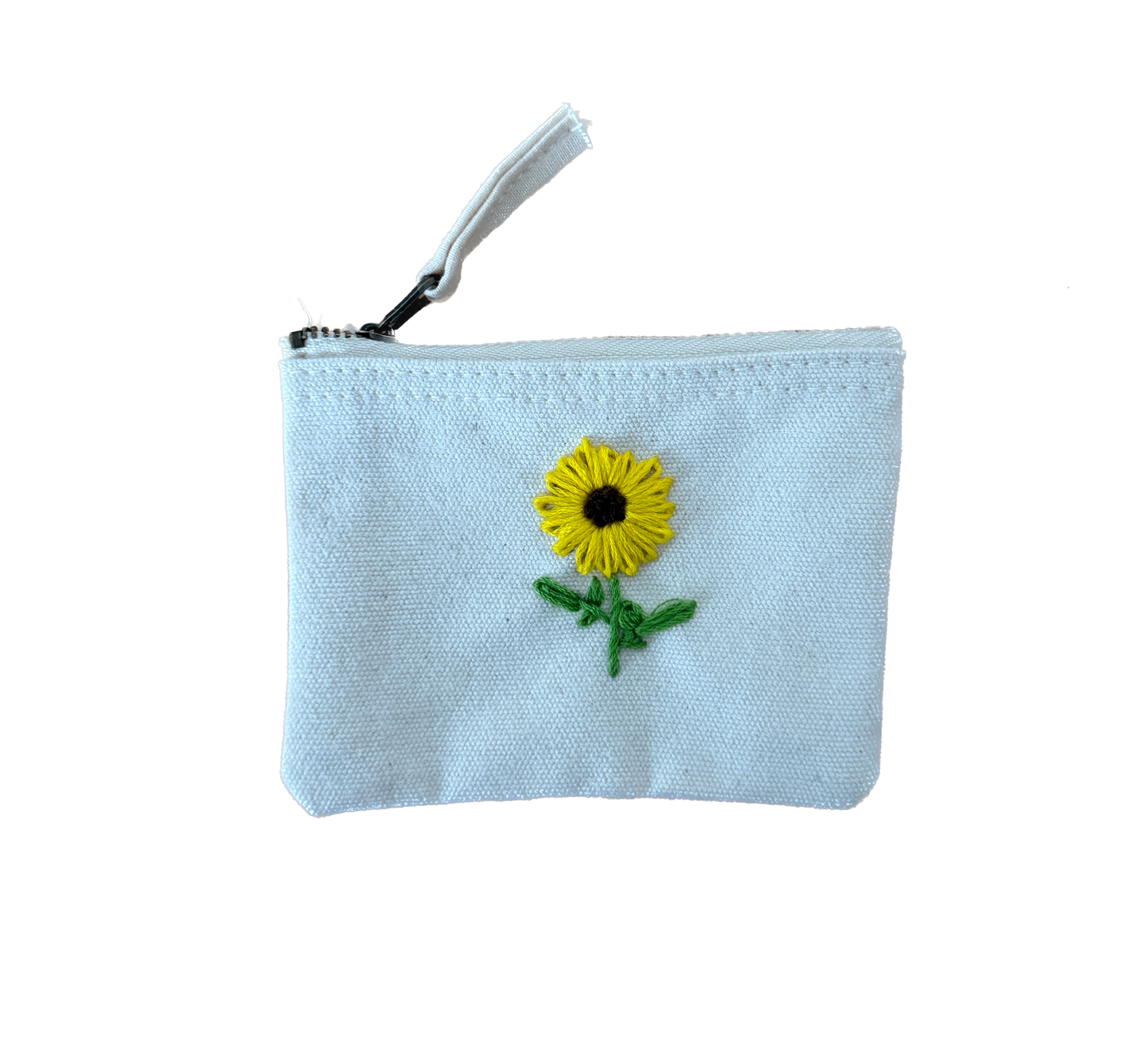 Handgestickte Baumwoll-Geldbörse XS – Herz, Stern, Blume uvm. – Unikat & Geschenk