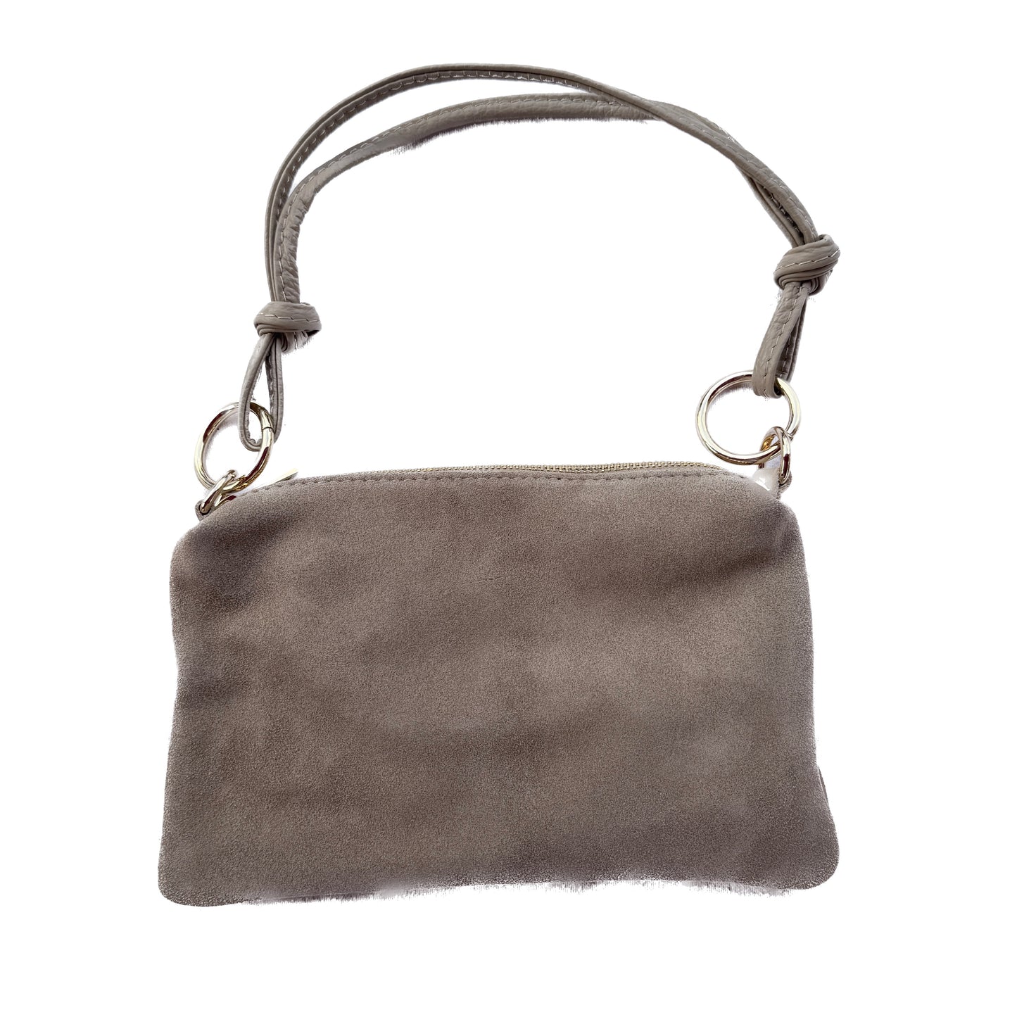Damen Wildleder Schultertasche Echtleder Made in Italy Handtasche Crossbody Tasche