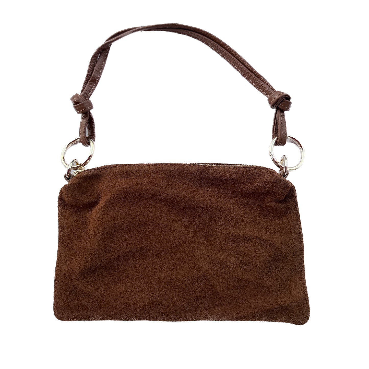 Damen Wildleder Schultertasche Echtleder Made in Italy Handtasche Crossbody Tasche