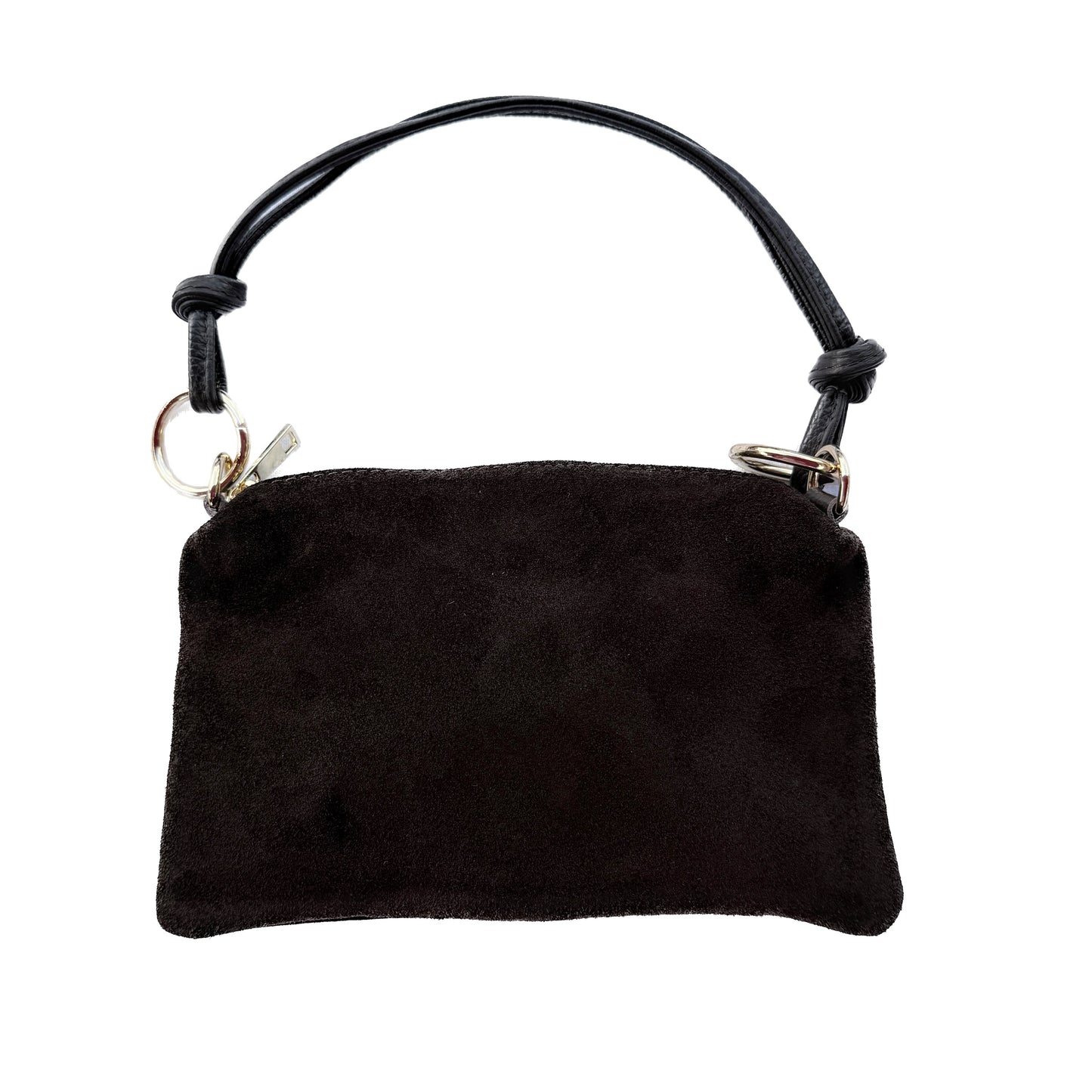 Damen Wildleder Schultertasche Echtleder Made in Italy Handtasche Crossbody Tasche