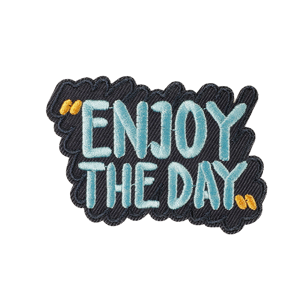 Motivations Spruch Patch zum Aufbügeln – Stickerei 5–8 cm – positive Botschaften