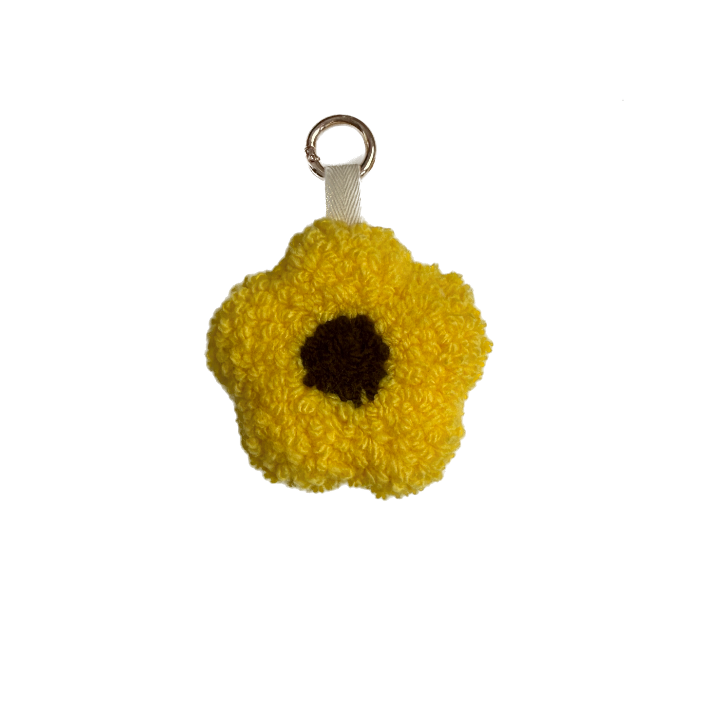 Blume Schlüsselanhänger handmade doppelseitig Taschenanhänger Punch Needle Geschenkidee
