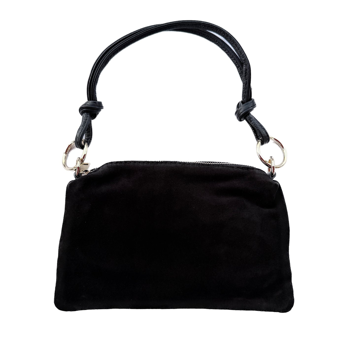 Damen Wildleder Schultertasche Echtleder Made in Italy Handtasche Crossbody Tasche