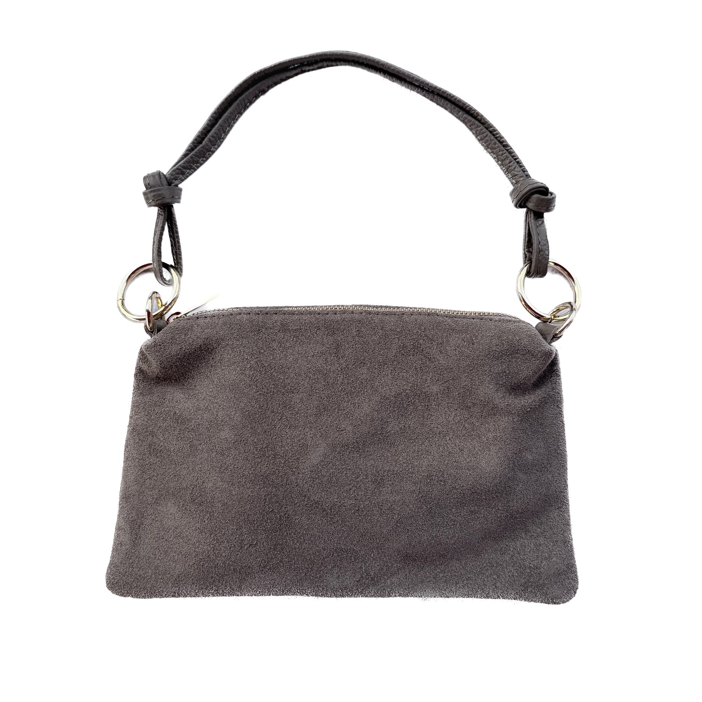 Damen Wildleder Schultertasche Echtleder Made in Italy Handtasche Crossbody Tasche