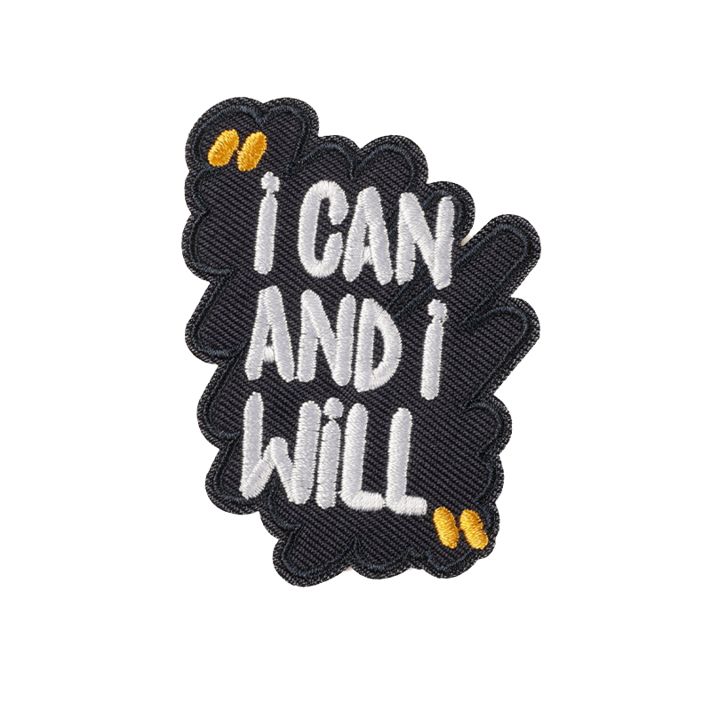Motivations Spruch Patch zum Aufbügeln – Stickerei 5–8 cm – positive Botschaften