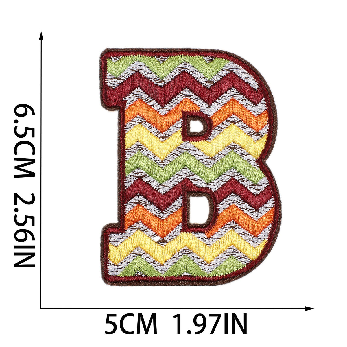 Gold Herbst Buchstaben A–Z 6,5 cm Aufnäher Aufbügler Patches Stickerei DIY Bekleidung Deko
