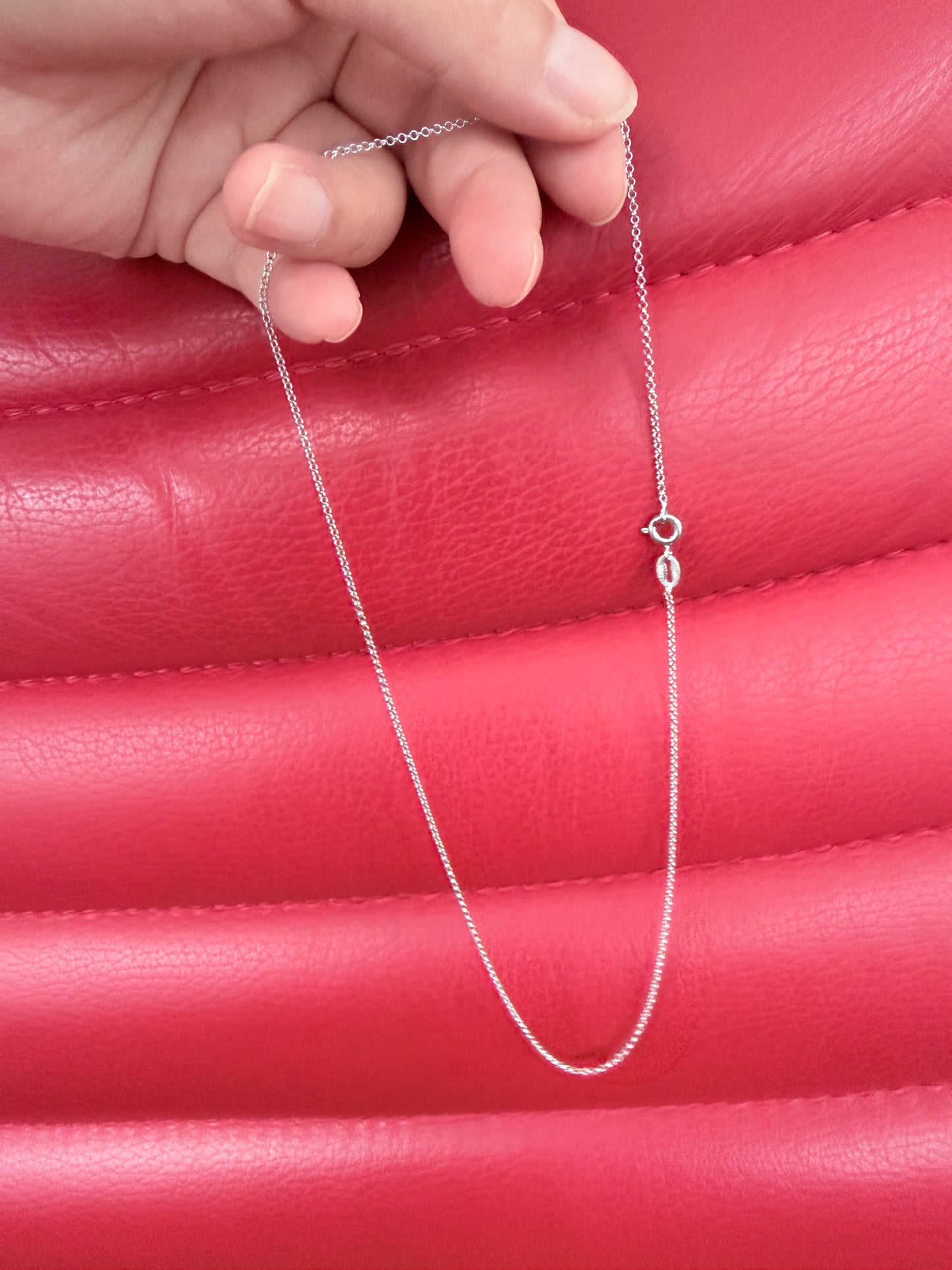 DUR 925 Silber Schmuck Erbskette rhodiniert K2527