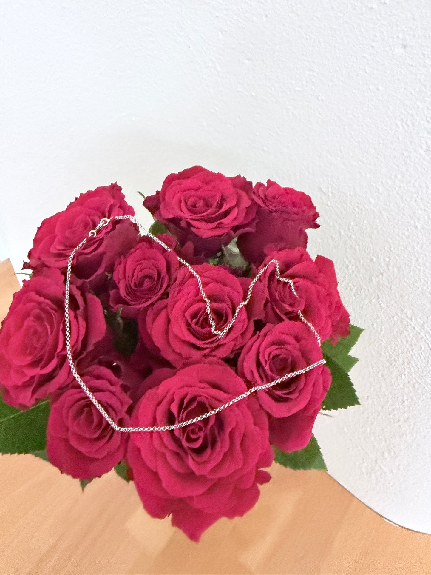 DUR 925 Silber Schmuck Erbskette rhodiniert K2527