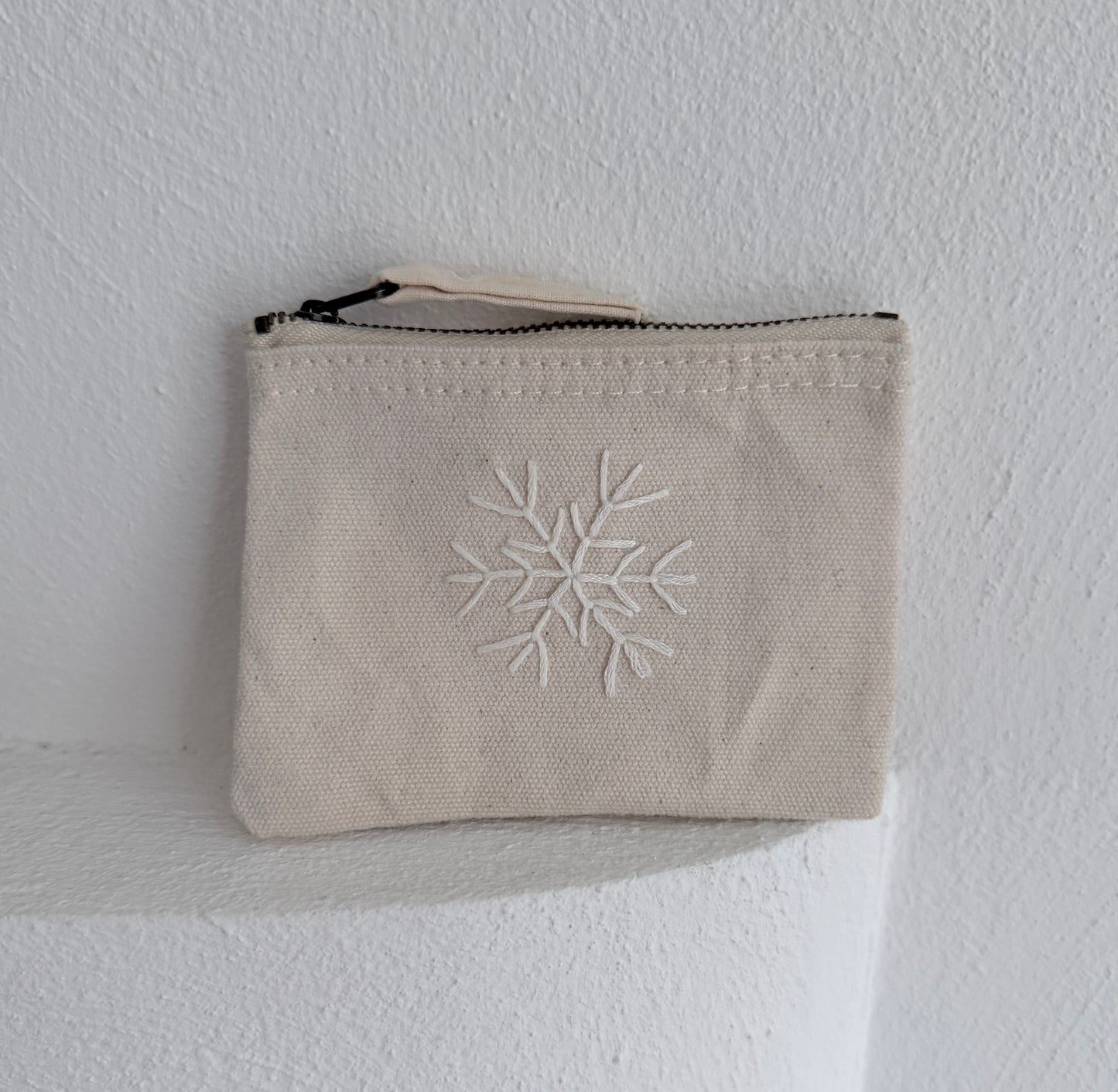 Handgestickte Baumwoll-Geldbörse XS – Herz, Stern, Blume uvm. – Unikat & Geschenk