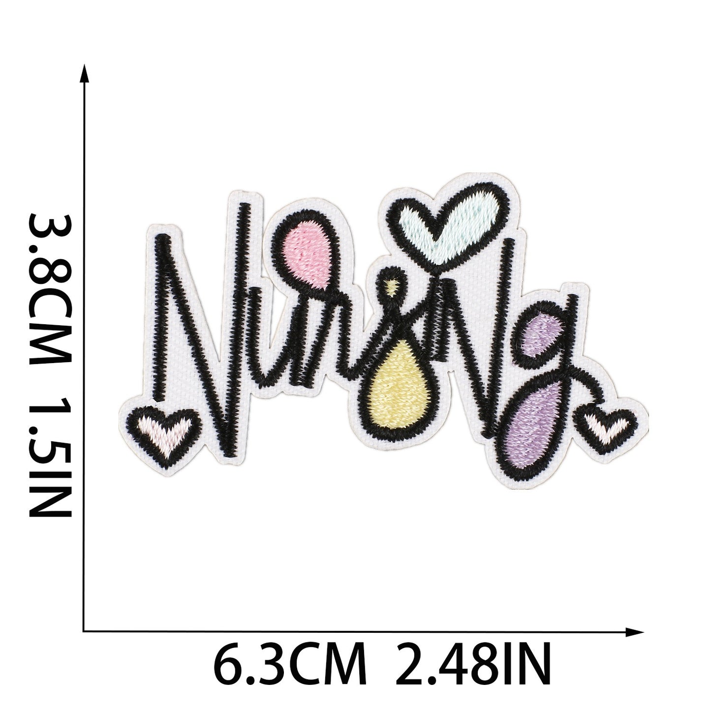Nursing Aufnäher zum Aufbügeln | Medizin Patch Bügelbild | Pflege Krankenhaus