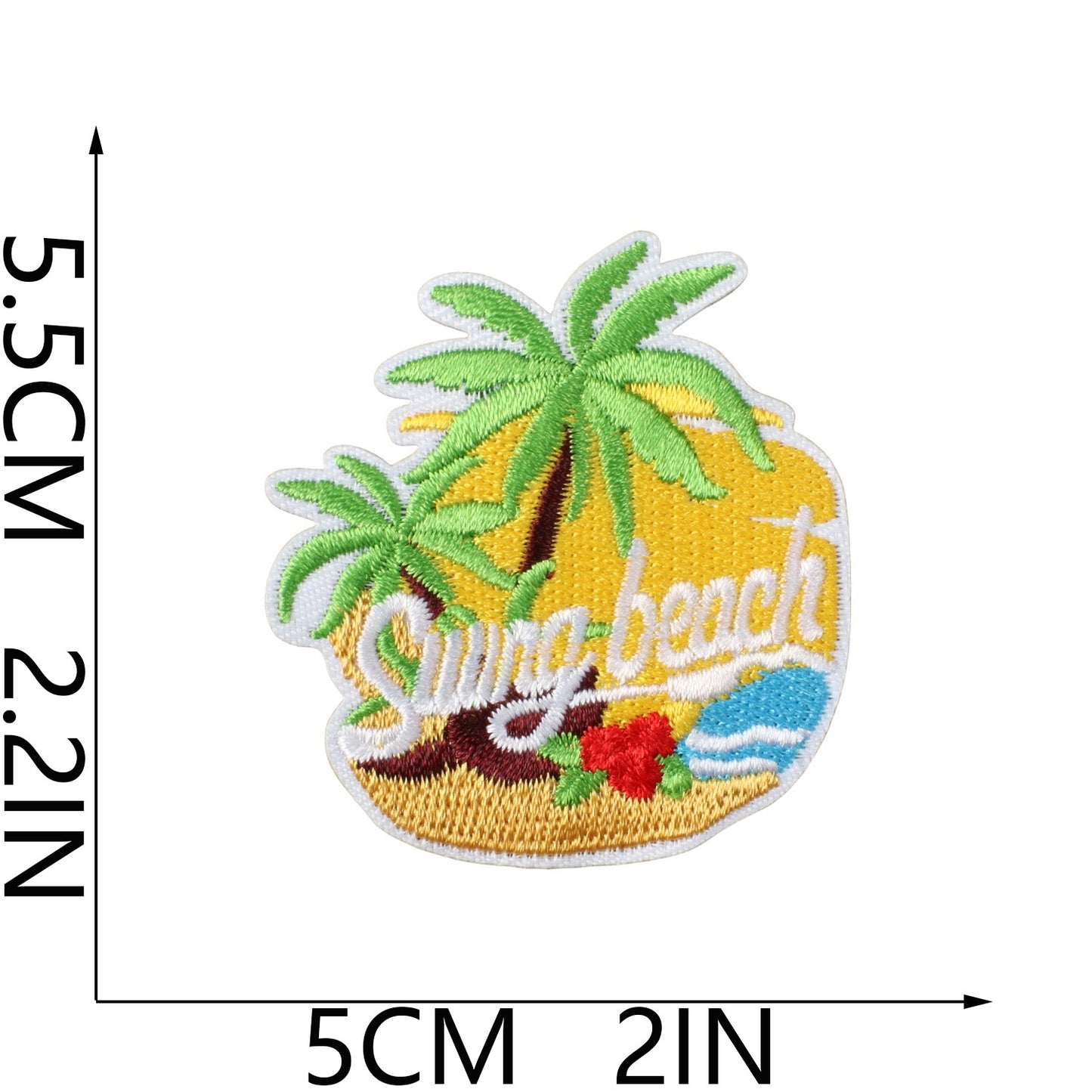 Sommer Patch Aufnäher zum Aufbügeln | Strand Urlaub Sonne | 26 Motive