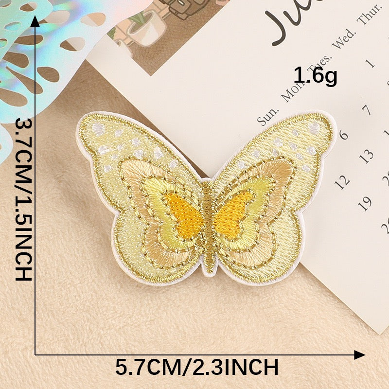 Schmetterling Stickerei Sticker Aufkleber Aufnäher für Handyhülle Laptop Kleidung Taschen DIY