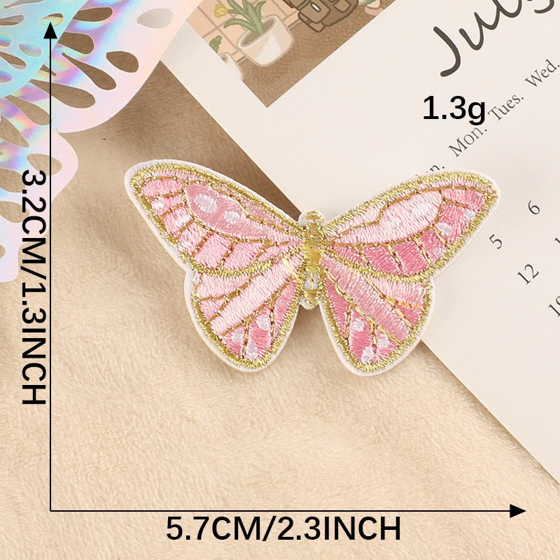 Schmetterling Stickerei Sticker Aufkleber Aufnäher für Handyhülle Laptop Kleidung Taschen DIY