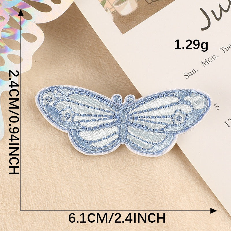 Schmetterling Stickerei Sticker Aufkleber Aufnäher für Handyhülle Laptop Kleidung Taschen DIY