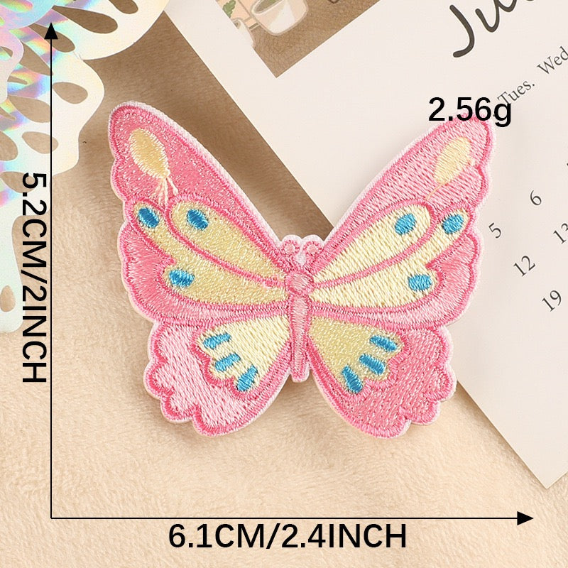 Schmetterling Stickerei Sticker Aufkleber Aufnäher für Handyhülle Laptop Kleidung Taschen DIY