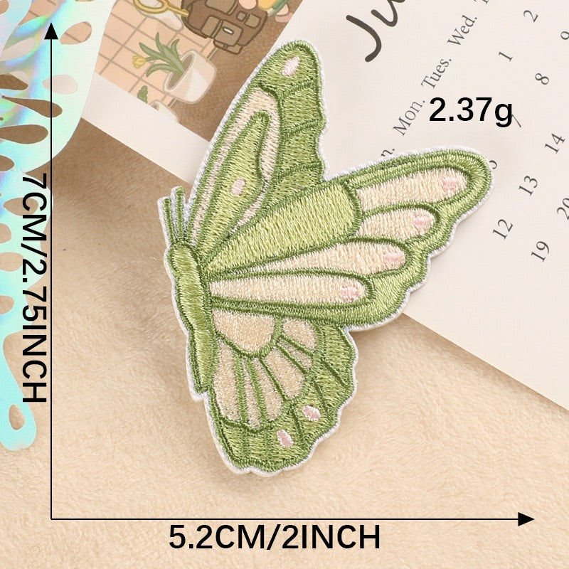 Schmetterling Stickerei Sticker Aufkleber Aufnäher für Handyhülle Laptop Kleidung Taschen DIY
