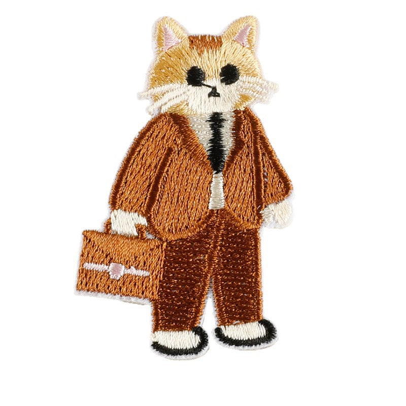 Katze Stickerei Patch Serie A Sticker Motivwahl 5er 10er 17er Set DIY Handyhülle Laptop Kleidung