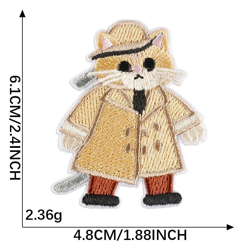 Katze Stickerei Patch Serie A Sticker Motivwahl 5er 10er 17er Set DIY Handyhülle Laptop Kleidung