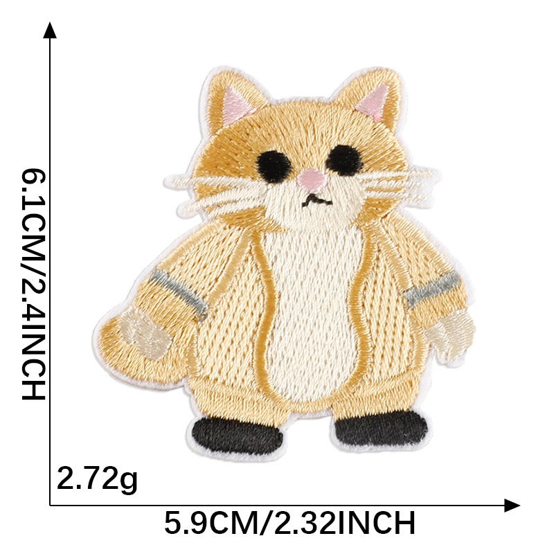 Katze Stickerei Patch Serie A Sticker Motivwahl 5er 10er 17er Set DIY Handyhülle Laptop Kleidung