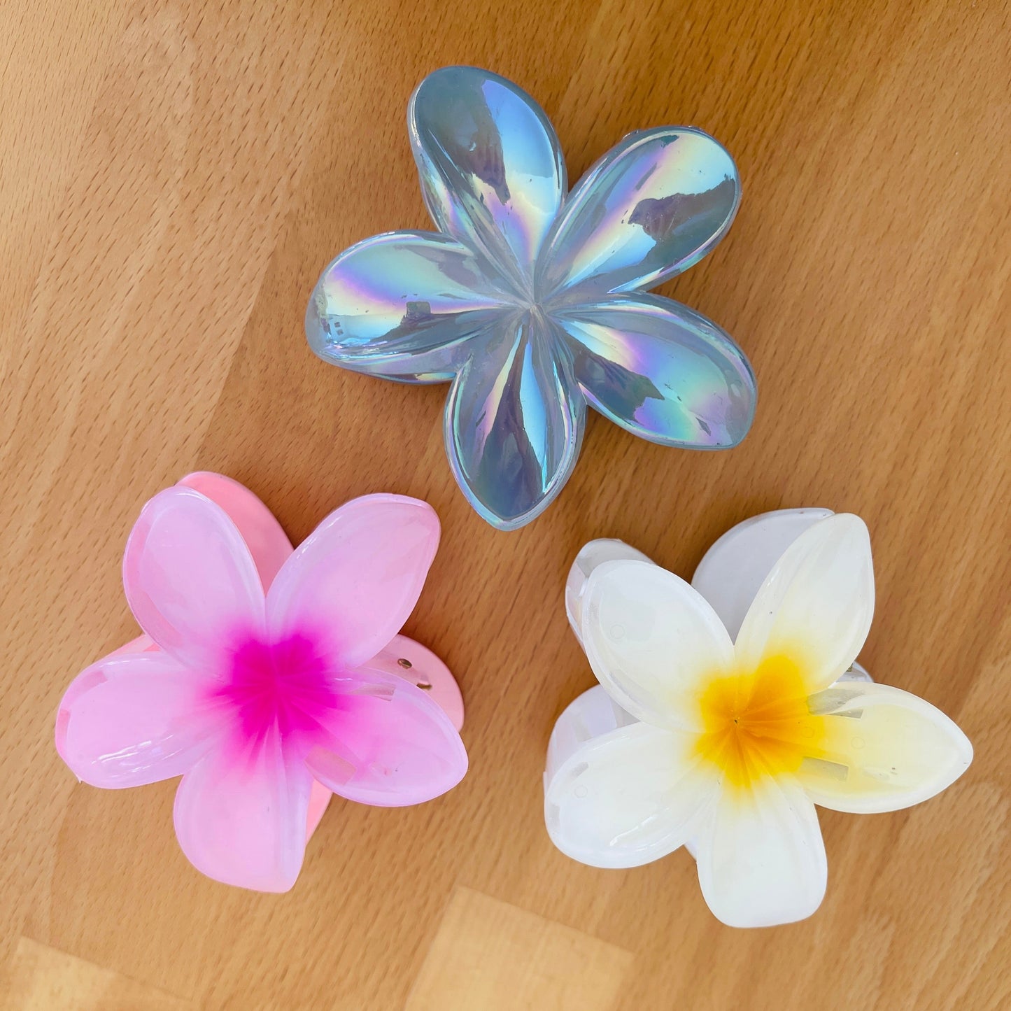 3er-Set Elegante Lotus Blumen Haarspange Krallen-Haarklammer für Hochsteckfrisuren