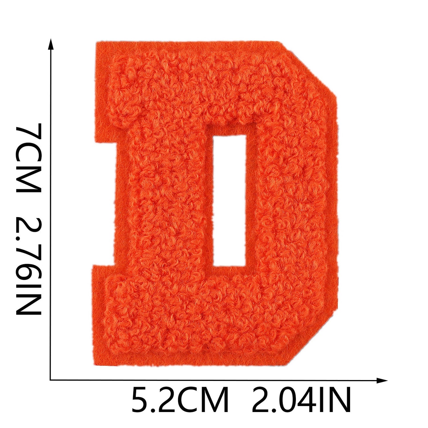 7cm Chenille Buchstaben A–Z Patch Aufnäher Aufbügelbar Kleidung Taschen DIY Farbmix 1 Mehrfarbig