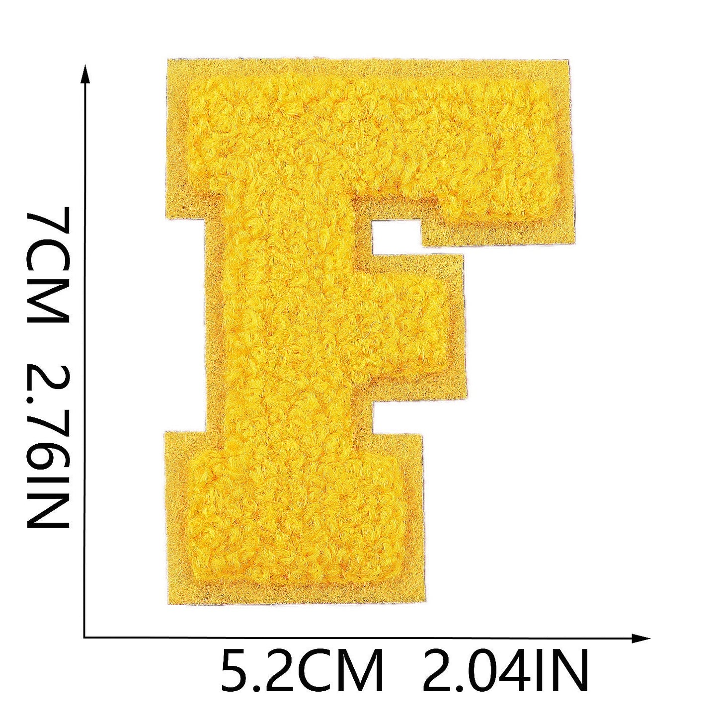 7cm Chenille Buchstaben A–Z Patch Aufnäher Aufbügelbar Kleidung Taschen DIY Farbmix 1 Mehrfarbig