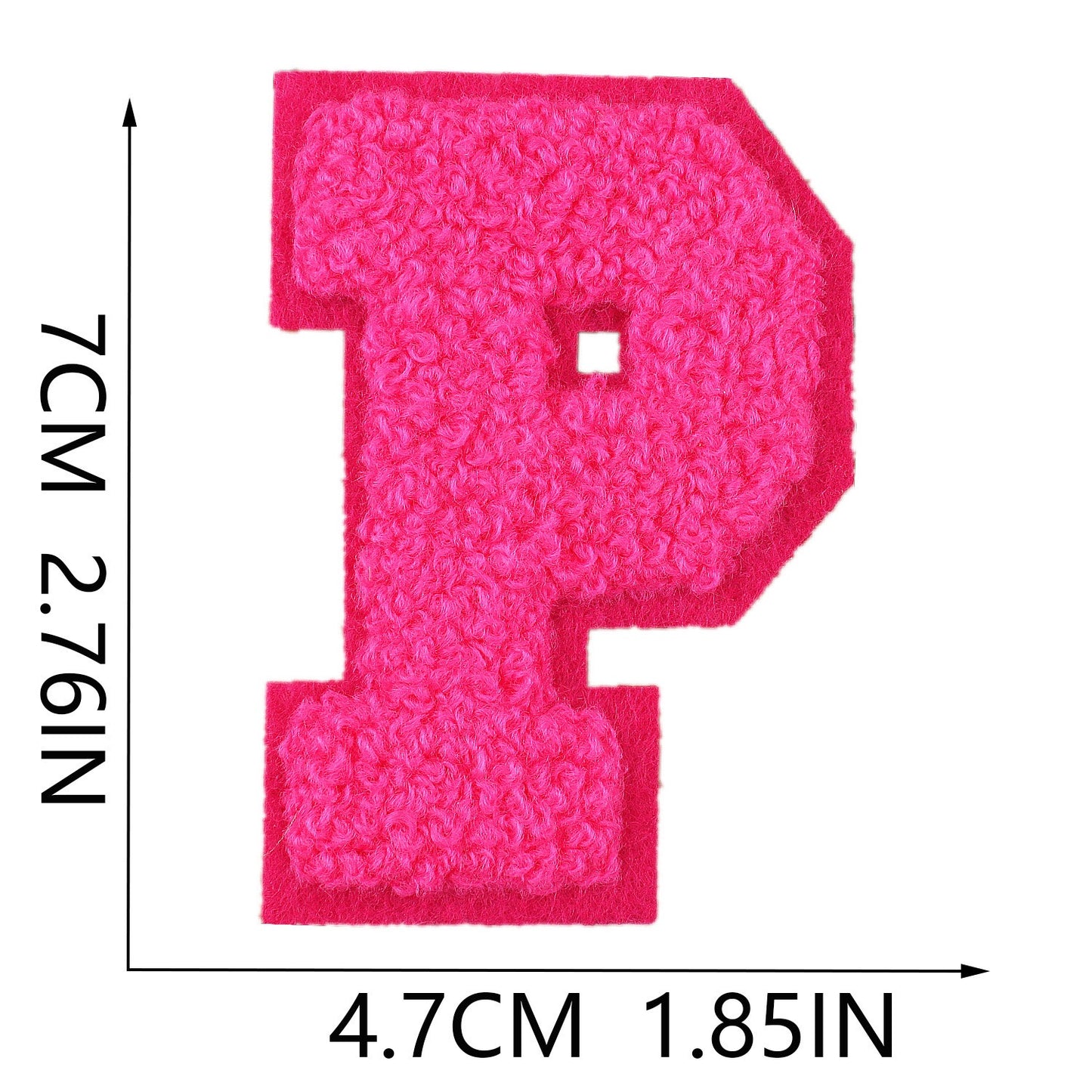 7cm Chenille Buchstaben A–Z Patch Aufnäher Aufbügelbar Kleidung Taschen DIY Farbmix 1 Mehrfarbig