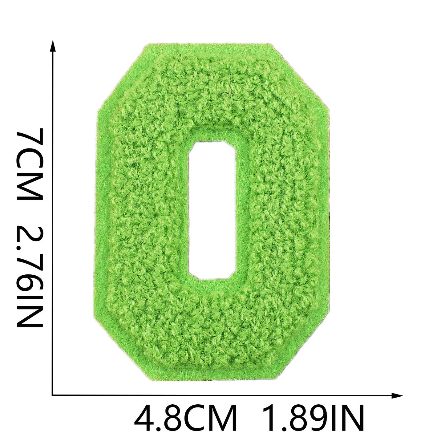 7cm Chenille Buchstaben A–Z Patch Aufnäher Aufbügelbar Kleidung Taschen DIY Farbmix 1 Mehrfarbig
