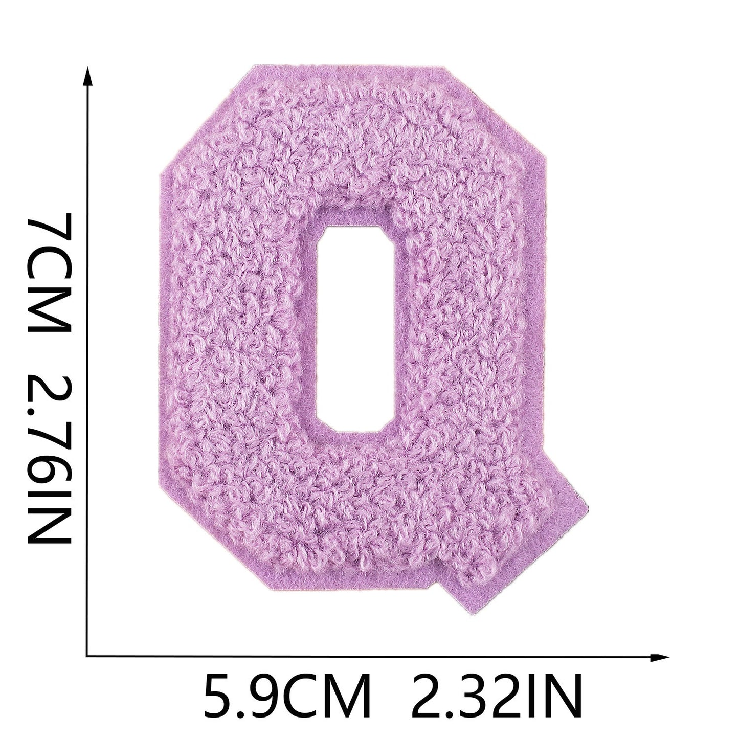 7cm Chenille Buchstaben A–Z Patch Aufnäher Aufbügelbar Kleidung Taschen DIY Farbmix 1 Mehrfarbig