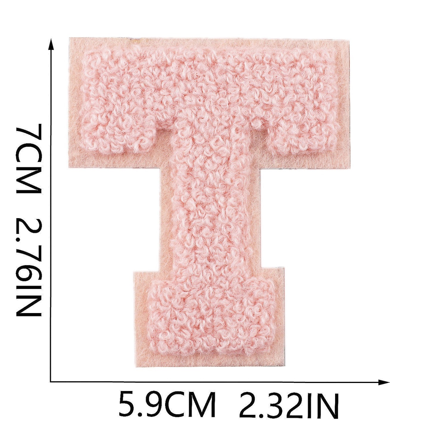 7cm Chenille Buchstaben A–Z Patch Aufnäher Aufbügelbar Kleidung Taschen DIY Farbmix 1 Mehrfarbig