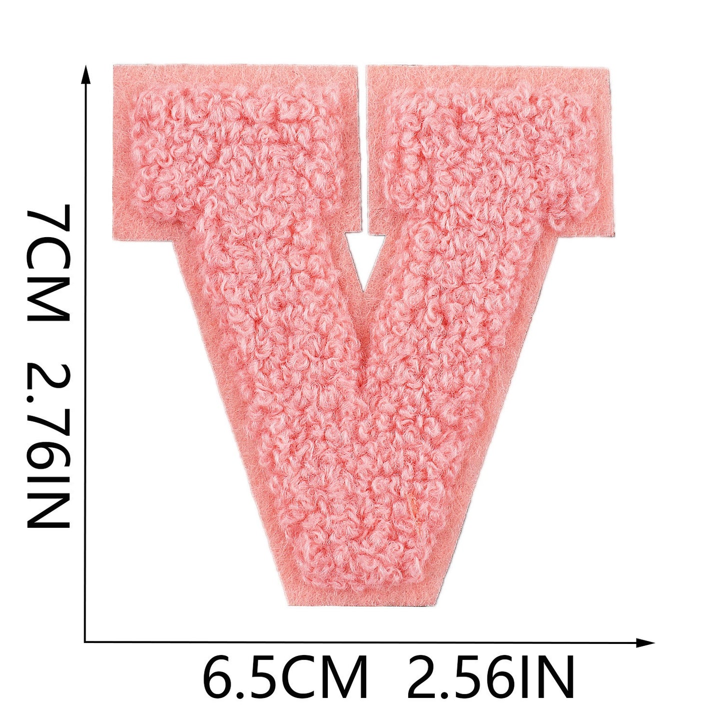 7cm Chenille Buchstaben A–Z Patch Aufnäher Aufbügelbar Kleidung Taschen DIY Farbmix 1 Mehrfarbig
