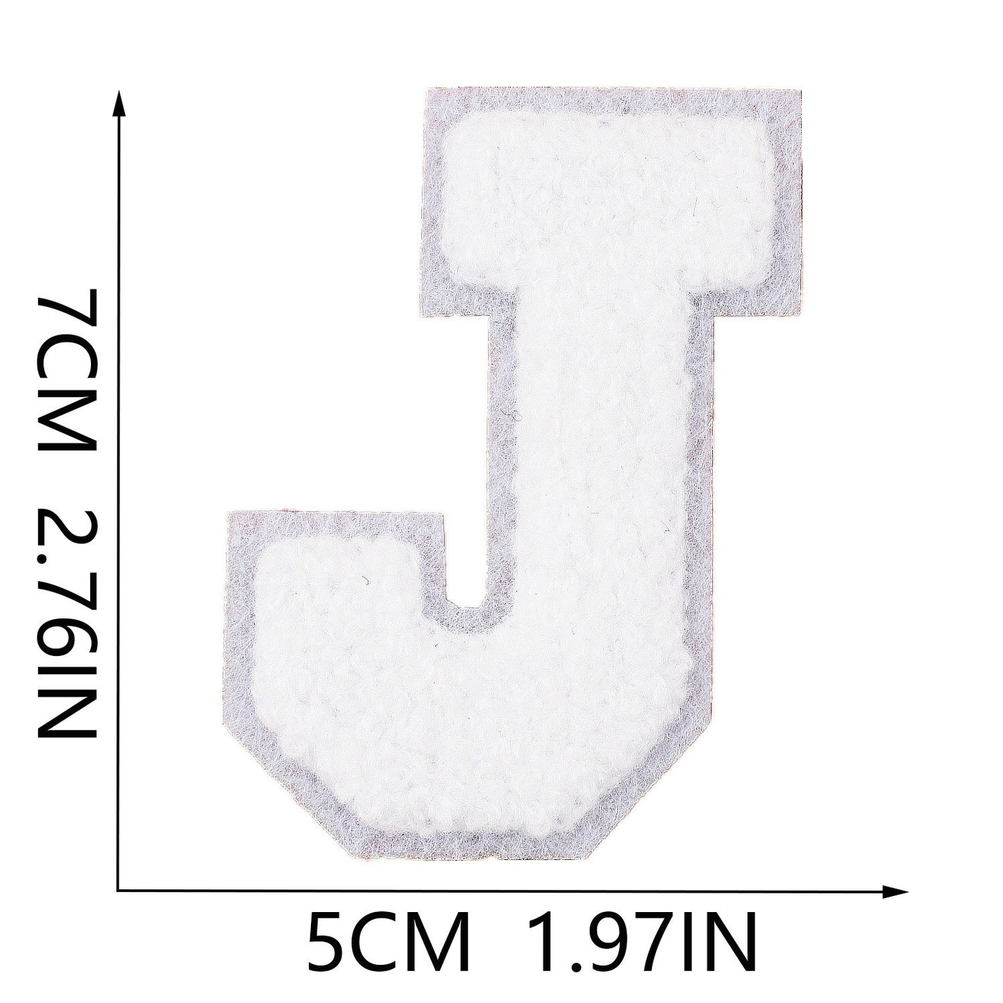7cm Chenille Buchstaben A–Z Patch Aufnäher Aufbügelbar Kleidung Taschen DIY Farbmix 2 Mehrfarbig