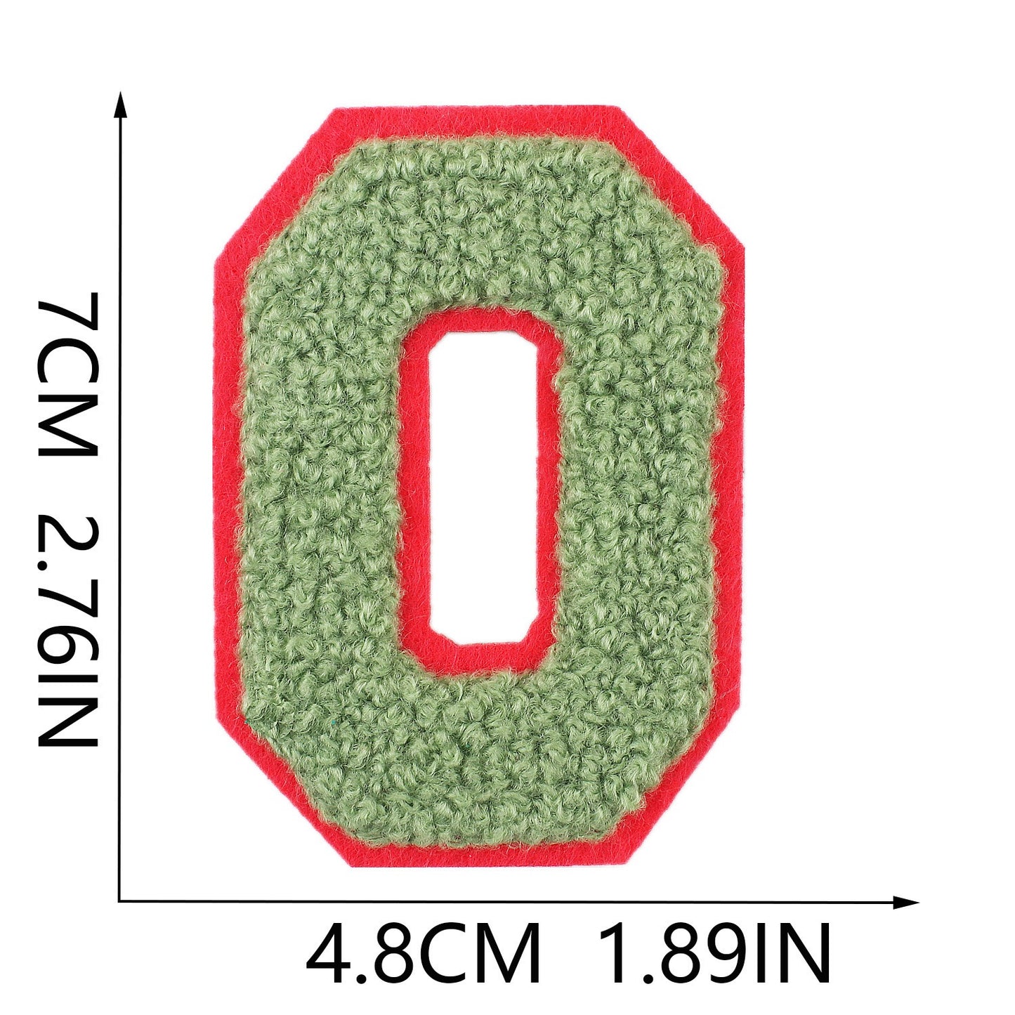 7cm Chenille Buchstaben A–Z Patch Aufnäher Aufbügelbar Kleidung Taschen DIY Farbmix 2 Mehrfarbig