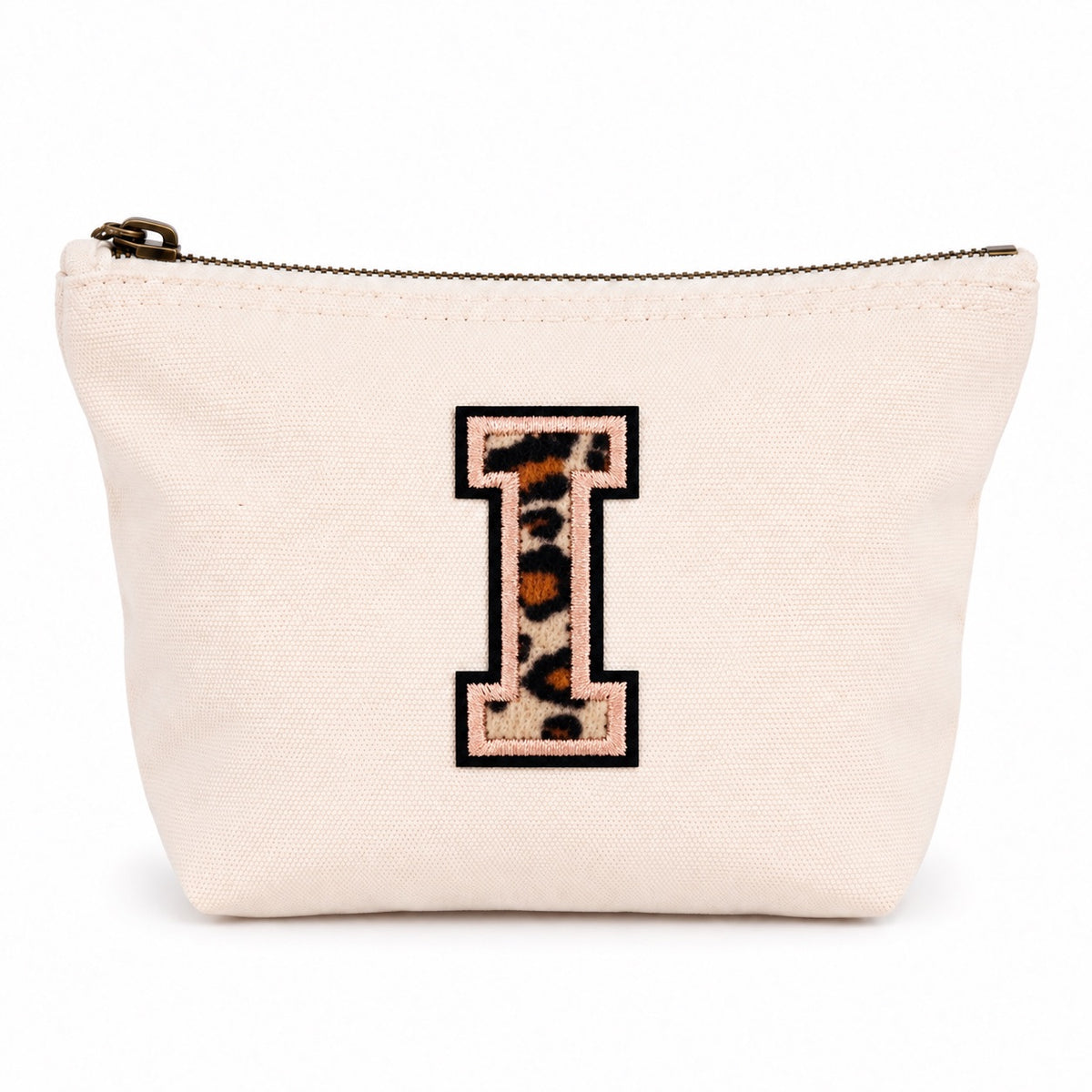Leo Initiale Beige Kosmetiktasche S • A–Z • Reise & Geschenkidee Buchstaben