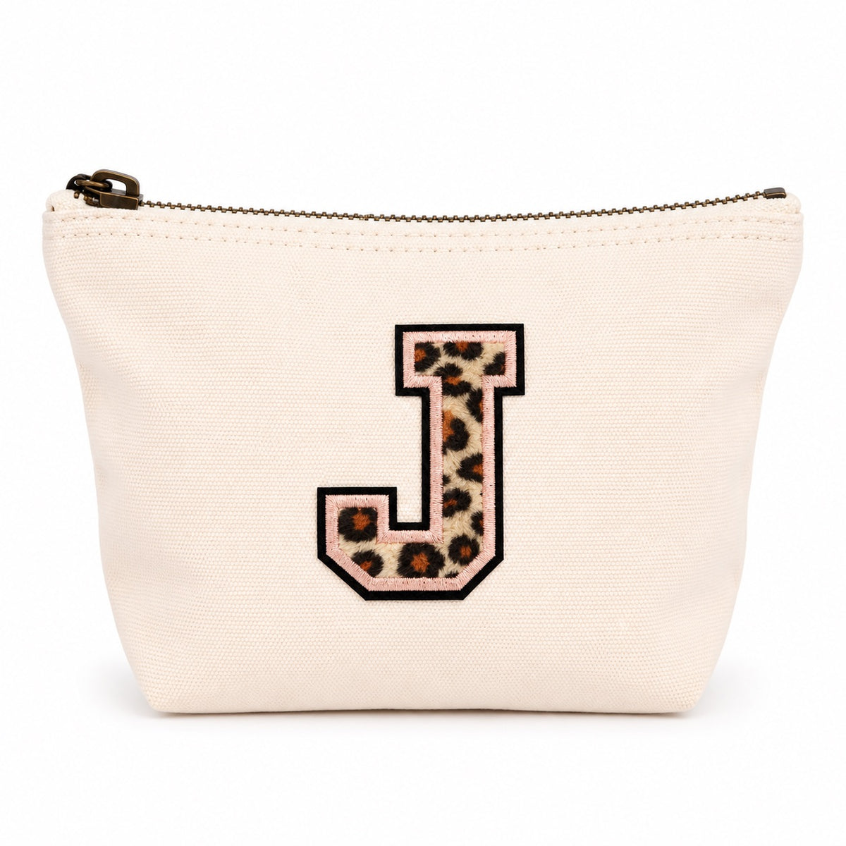 Leo Initiale Beige Kosmetiktasche S • A–Z • Reise & Geschenkidee Buchstaben