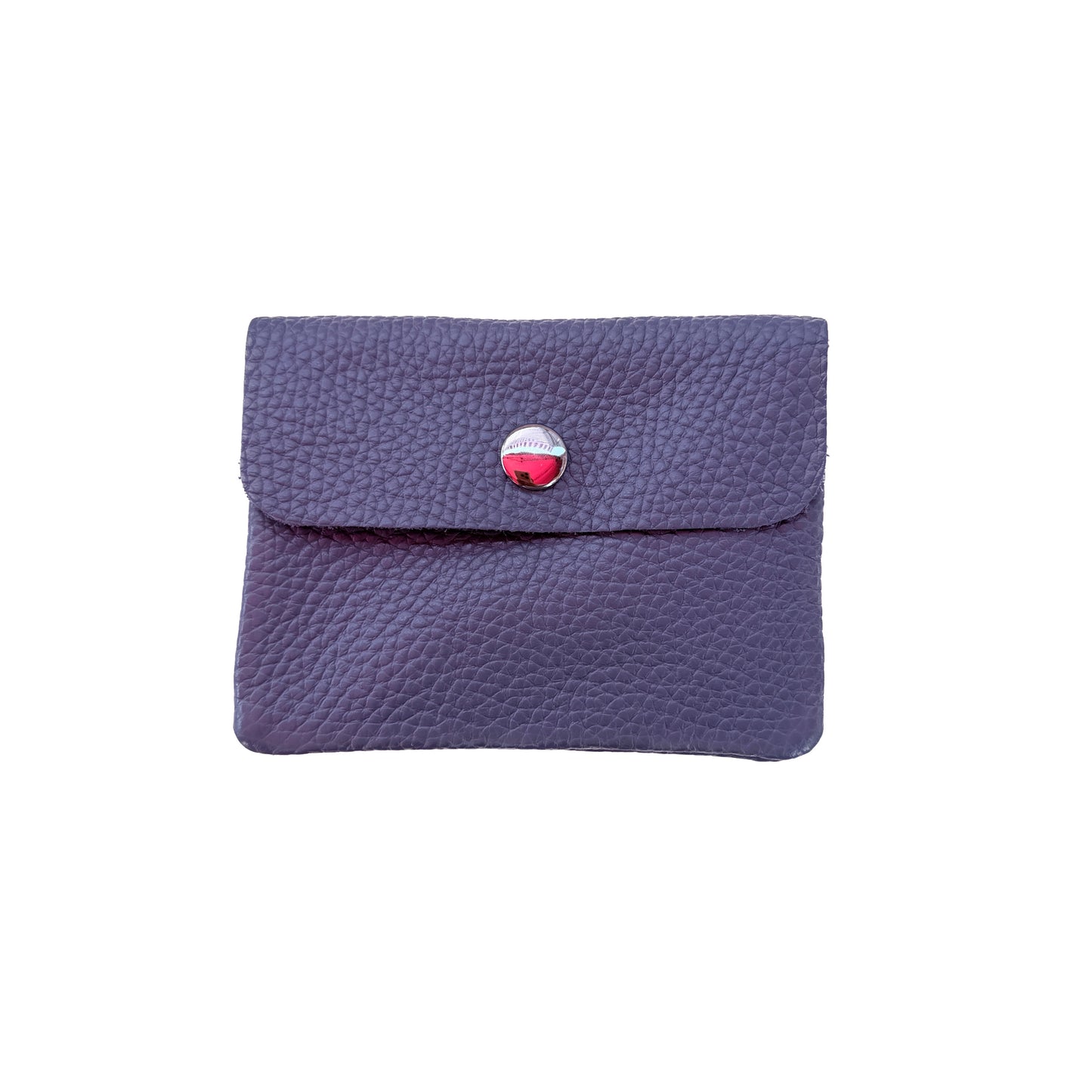Damen Mini Geldbörse Echtleder Made in Italy 30+ Farben Münzfach Portemonnaie