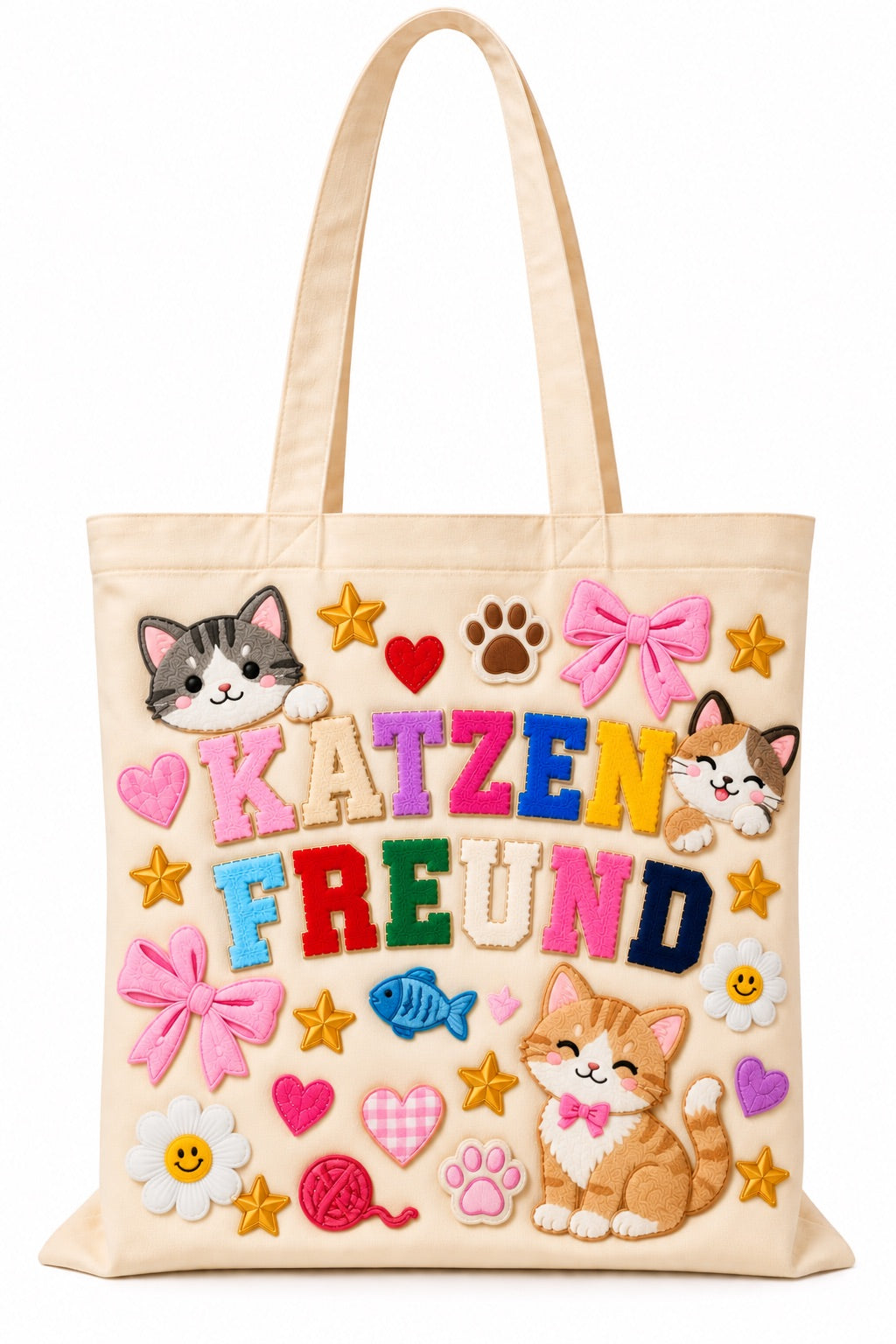 DIY Adventskalender 24 Tage – Frohe Weihnachten Set mit Patches & Shopper Tasche für Kinder