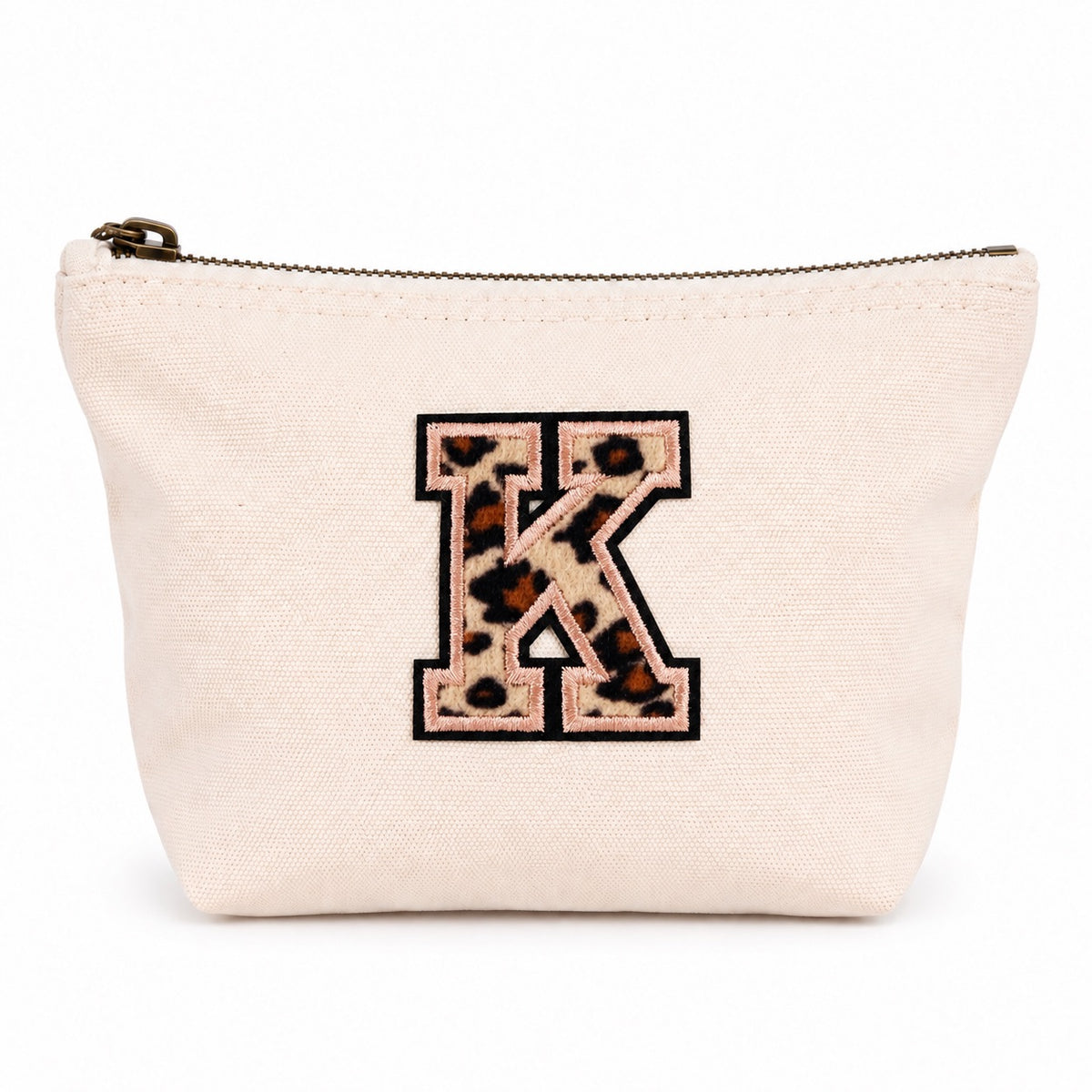 Leo Initiale Beige Kosmetiktasche S • A–Z • Reise & Geschenkidee Buchstaben